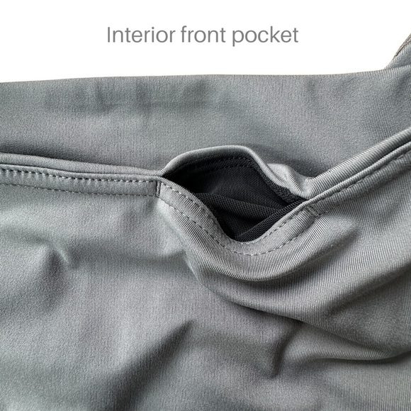 ZELLA STUDIO NWOT LITE CROP LEGGINGS CAPRI GRAY | SIZE: SMALL - Picture 4 of 9